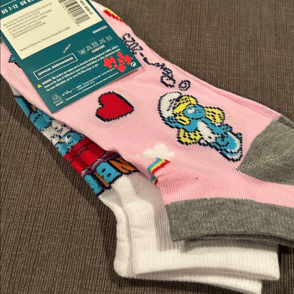 Smurfs Socks 2pack OS NWT - Picture 3 of 3